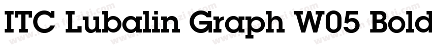 ITC Lubalin Graph W05 Bold字体转换